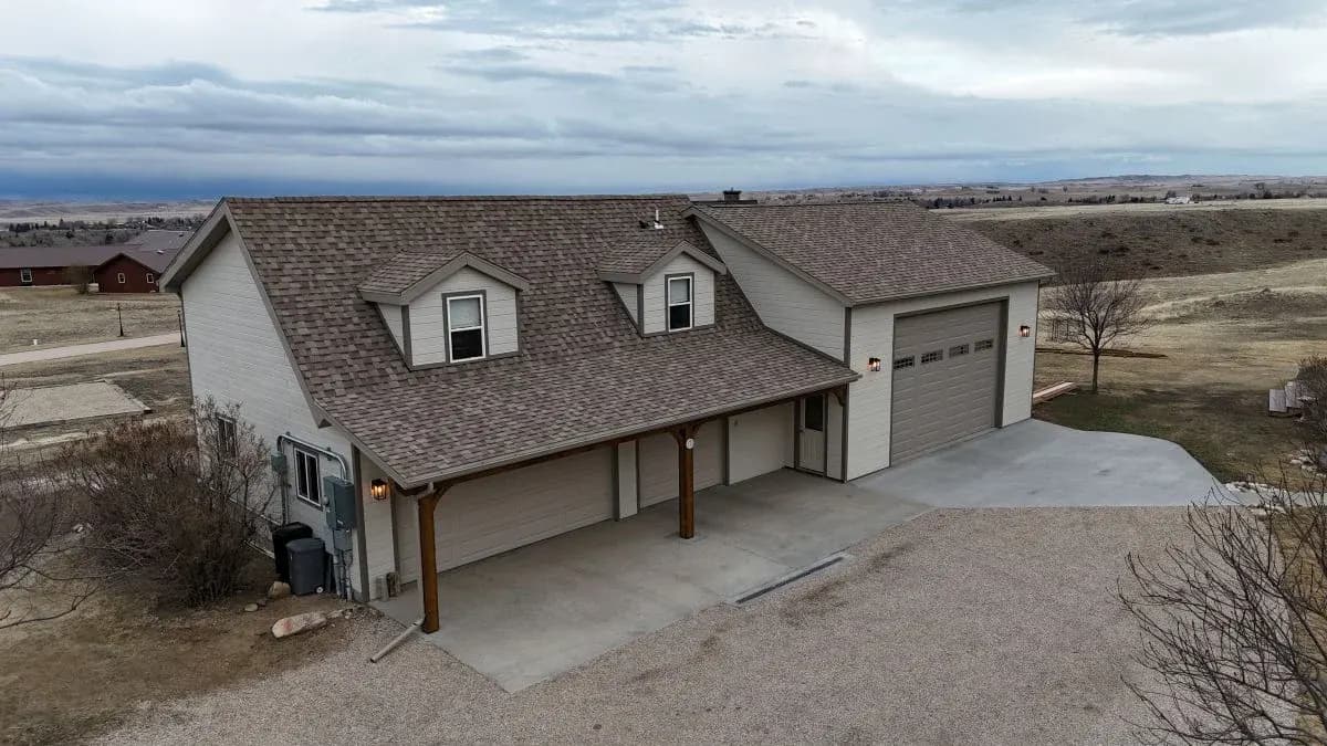 Seamless garage addition integrated into an existing home in Sheridan, Wyoming